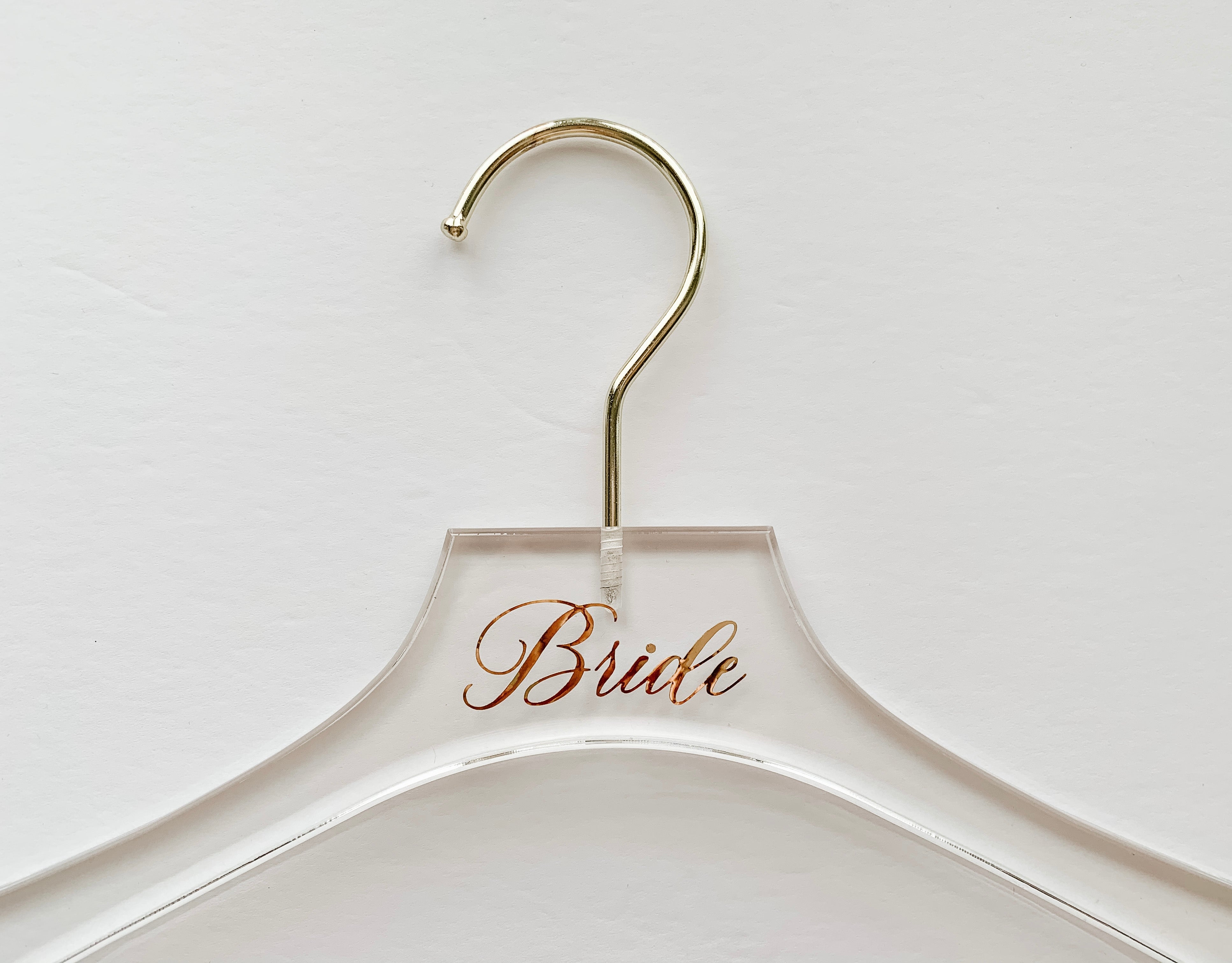 White Toronto Luxe Bridal Hangers