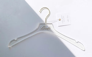White Toronto Luxe Bridal Hangers