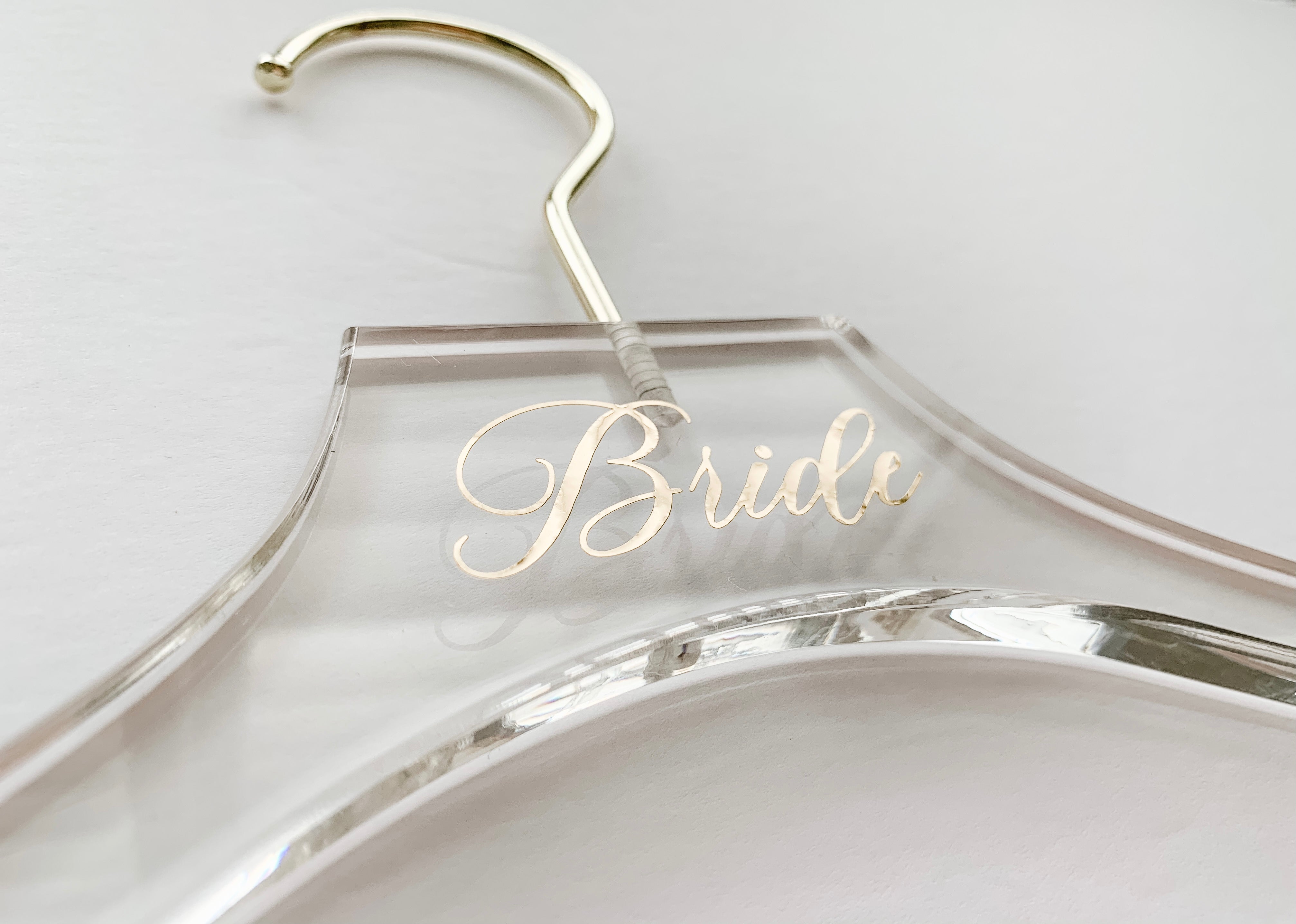 White Toronto Luxe Bridal Hangers