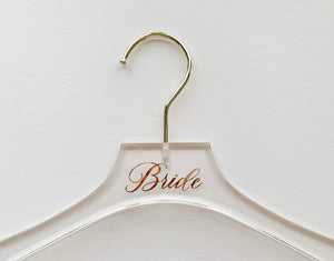 White Toronto Luxe Bridal Hangers