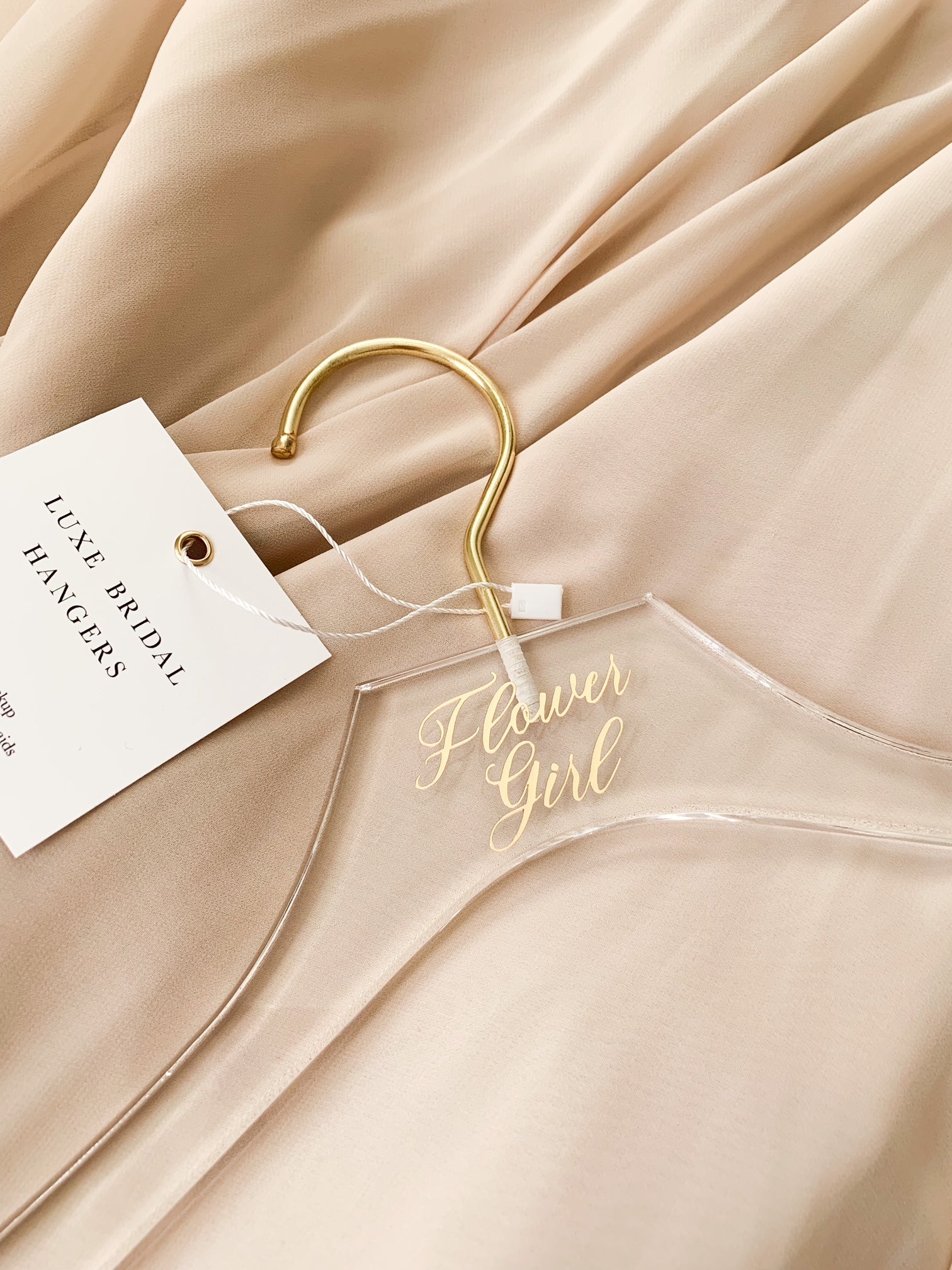 White Toronto Luxe Bridal Hangers